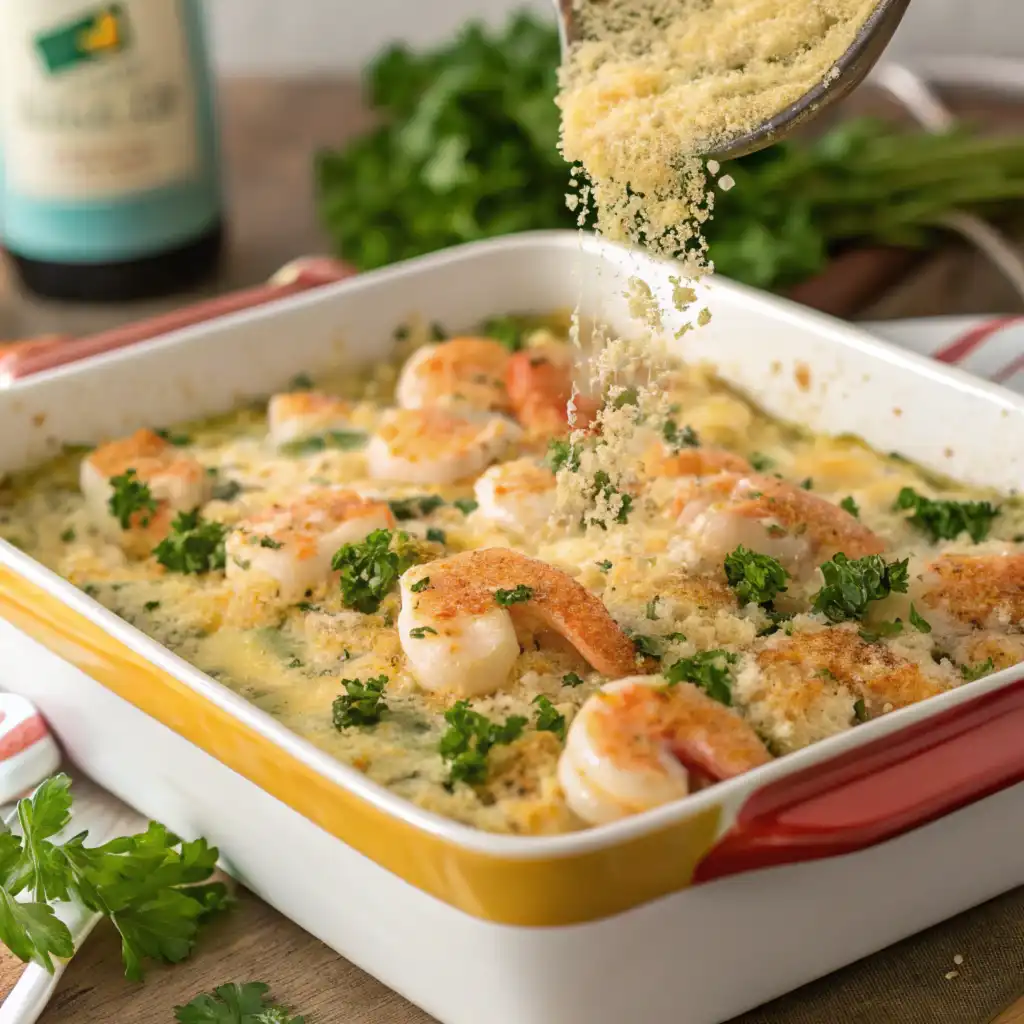 Mirliton Casserole with Shrimp